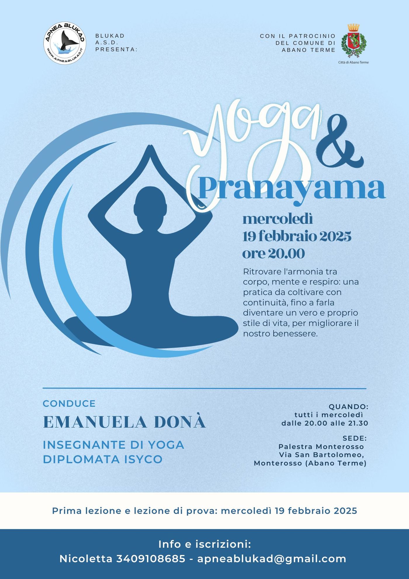 Apnea Blukad presenta: YOGA e PRANAYAMA